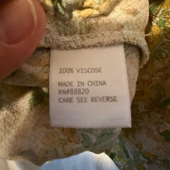 Rachel & Zoe Viscose Ruffled Midi Floral Skirt Women's Sz XS Elastic Waist - Picture 3 of 5